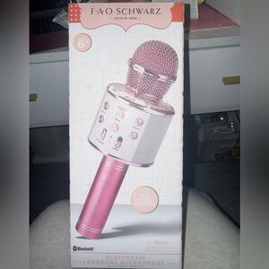 FAO Schwarz Pink Bluetooth Karaoke Microphone